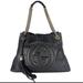 Gucci Bags | Gucci Black Cellarius Gg Logo Leather Soho Satchel Chain Handbag | Color: Black | Size: Os