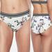 Athleta Swim | Athleta Gold Coast White Floral Bikini Bottoms Size Medium | Color: Black/White | Size: S