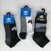 Adidas Underwear & Socks | Low Cut Socks Adidas 9 Pair Men's Shoe Size 6-12 | Color: Black/Gray | Size: 6-12