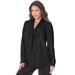 Plus Size Women's Long Sleeve Bow Blouse by Roaman's in Black (Size 38 W)