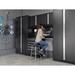 NewAge Products 9 Piece Garage Storage Cabinet System Set, Steel in White/Black | 84.75 H x 192 W x 24 D in | Wayfair 40469