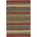 Brown 66 x 42 x 0.25 in Indoor Area Rug - Chandra Rugs Kilim Striped Handmade Wool Red/Area Rug Wool | 66 H x 42 W x 0.25 D in | Wayfair