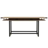 Safco Products Company Mirella Conference Table, Standing-Height in, 8' in, Sand Dune Wood in Black/Brown | 42 H x 96 W x 47.25 D in | Wayfair