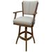 Red Barrel Studio® Northwest Elk - Dark Grey Wood/Upholstered in Brown | 44 H x 21 W x 20 D in | Wayfair 529CB2813A00469688E3A216576C50D6