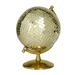 Novogratz Cole & Grey Glam Stainless Steel Globe in Yellow | 11.7 H x 8.25 W x 9.15 D in | Wayfair 012158