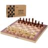 Jeu d'échecs Jeux de société pearl Bois Star wars Pièces d'échecs de voyage 3 en1 2929CM Echecs
