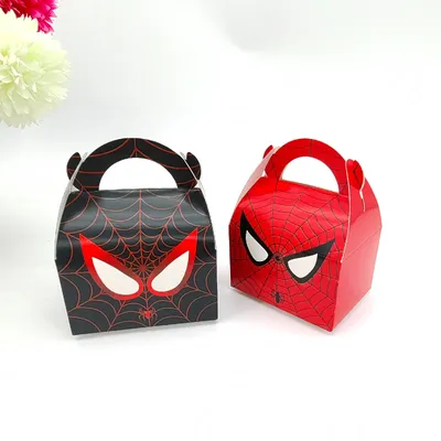 Boîtes à cadeaux super-héros pour enfants 20 pièces fournitures de décoration de fête