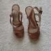 Nine West Shoes | Ladies Size 8 Wedge Sandals | Color: Tan | Size: 8