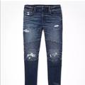 American Eagle Outfitters Jeans | Ae American Eagle Outfitters Airflex+ Stacked Skinny Blue Jeans Sz: 46x34 | Color: Blue | Size: 46 X34