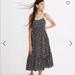 Madewell Dresses | Madewell Smock Waist Cami Dress In Sweet Floral | Color: Black/White | Size: 6