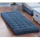 10cm Thick Bench Cushion Pad 2/3 Seater,100cm/120cm Soft Bench Cushions Cotton Chair Pad for Garden Patio Dining Sofa Swing (150x40cm,Blue)
