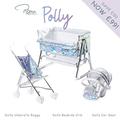 Roma Polly Dolls Buggy, Crib and Car Seat Bundle