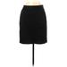 Ann Taylor LOFT Casual Skirt: Black Solid Bottoms - Women's Size 10