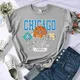 T-shirt de l'équipe de basket-ball de Chicago pour femmes imprimé 76 simple respirant