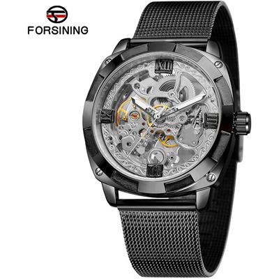 Asupermall - Mechanical Watch Men's Stainless Steel Automatic Mechanical Watches 30M Waterproof