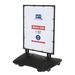 MT Displays Sidewalk Sign Holder Aluminum in Black | 54.63 H x 26.87 W x 28.35 D in | Wayfair UBP0B20034X2000