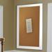 Lark Manor™ Linlin Wall Mounted Bulletin Board Wood/Cork in White/Brown | 42 H x 18 W x 0.75 D in | Wayfair C36/12.5-36.5