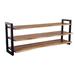 Wade Logan Latif Steel Standard Bookcase Metal in Brown | 26.5 H x 64 W x 18 D in | Wayfair 268925E92DB4460FAB9C258AD1041660