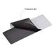 Blank Metal Card 80x30x0.4mm 201 Stainless Steel Plate Brushed Dark Gray 20 Pcs - Dark Gray