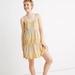 Madewell Dresses | Madewell Women's Button-Front Tiered Mini Yellow Gingham Dress Size Xl | Color: Tan/Yellow | Size: Xl