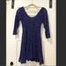 Free People Dresses | Dark Blue Lace Free People Dress - Xs | Color: Blue | Size: Xs