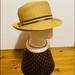 Nine West Accessories | Nine West Classic Boater Hat "One Size" Width: 11 Inch | Color: Tan | Size: One Size