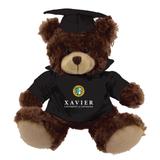 Black/Brown XULA Gold 12'' Graduation Plush Bear