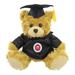 Black/Brown Ole Miss Rebels 12'' Graduation Plush Bear
