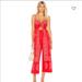 Free People Dresses | Free People Jumpsuit | Color: Red/White | Size: Xs