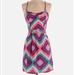 American Eagle Outfitters Dresses | American Eagle Abstract Boho Print Dress Sz 2 | Color: Blue/Purple | Size: 2