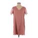 Shein Casual Dress - Shift: Pink Print Dresses - Women's Size X-Small