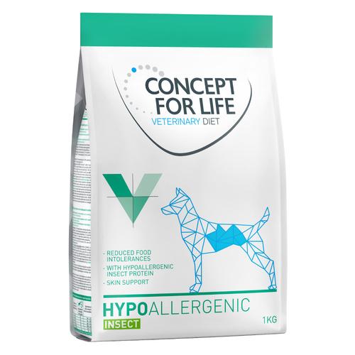 4kg Hypoallergenic Insect Concept for Life Veterinary Diet Hundefutter trocken