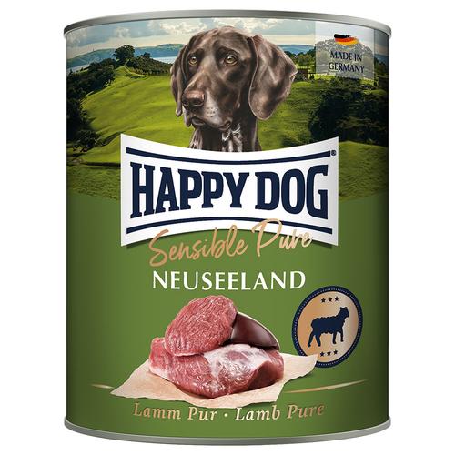 Sparpaket: 12x800g Happy Dog Sensible Pure Neuseeland (Lamm Pur) Hundefutter nass