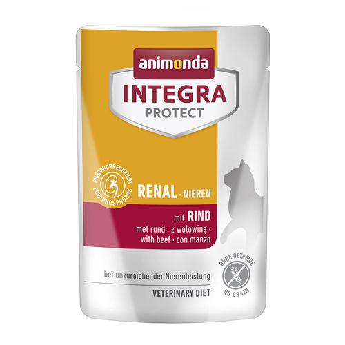 48x85g Animonda Integra Protect Adult Nieren mit Rind Katzenfutter nass