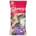 12x60g Schmusy Snack Soft Bitties mit Ente Katzensnacks Sparpaket