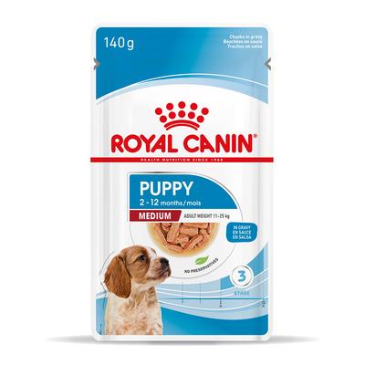 40x140g Royal Canin Medium Puppy in Soße Nassfutter Hund