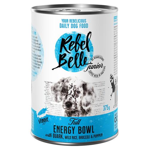 6 x 375 g Junior Full Energy Bowl veggie Rebel Belle Hundefutter nass