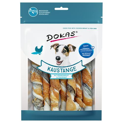 6x170g Dokas Kaustangen Hühnerbrust & Fischhaut Hundesnacks