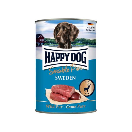 Sparpaket: 12x400g Happy Dog Sensible Pure Sweden (Wild Pur) Hundefutter nass