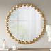 Marlowe Gold Foiled 27" Round Wall Mirror