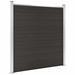 VidaXL Fence Panel WPC 70.9" x 73.2" Black | 73.2 H x 70.9 W x 0 D in | Wayfair 148972