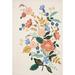 Green/Pink 66 x 42 x 0.38 in Area Rug - Rifle Paper Co. x Loloi Les Fleurs LES-04 Ivory/Multi Rug Wool | 66 H x 42 W x 0.38 D in | Wayfair