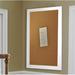 Lark Manor™ Linlin Wall Mounted Bulletin Board Wood/Cork in Brown/White | 66 H x 18 W x 0.75 D in | Wayfair 74CC159839034B999B6B96831677AE6B