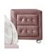 House of Hampton® SantaBarbara 2 - Drawer Nightstand in Pink Wood/Upholstered in Brown/Pink | 17 H x 17 W x 17 D in | Wayfair