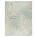 Blue 114 x 78 x 0.25 in Area Rug - Gertmenian Paseo Paume Oasis/Beige Palm Leaf Indoor/Outdoor Flatweave Area Rug Polypropylene | Wayfair 19509