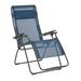 HomeRoots Lafuma Mobilier Futura XL Zero Gravity Chair - Extra Large Outdoor Folding Recliner & Patio Lounger Metal in Gray | Wayfair LFM3121-8547