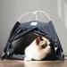 Tucker Murphy Pet™ Bennfield Specialty Cat Tent Bed Plastic/ Blend/Fabric in Brown | 16.14 H x 15.75 W x 15.75 D in | Wayfair