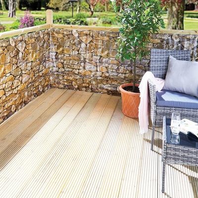 Roll-out Privacy Screens Dry Stone 4.5m