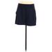 Ann Taylor LOFT Casual Mini Skirt Mini: Blue Print Bottoms - Women's Size Medium