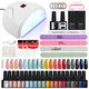 Phoenixy-Ensemble de manucure avec lampe à ongles LED UV 36W gel UV semi-continu vernis à ongles